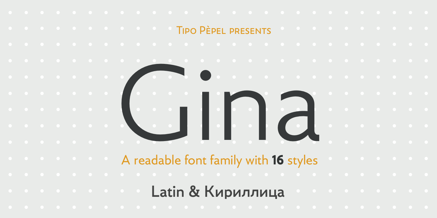 Beispiel einer Gina-Schriftart #1